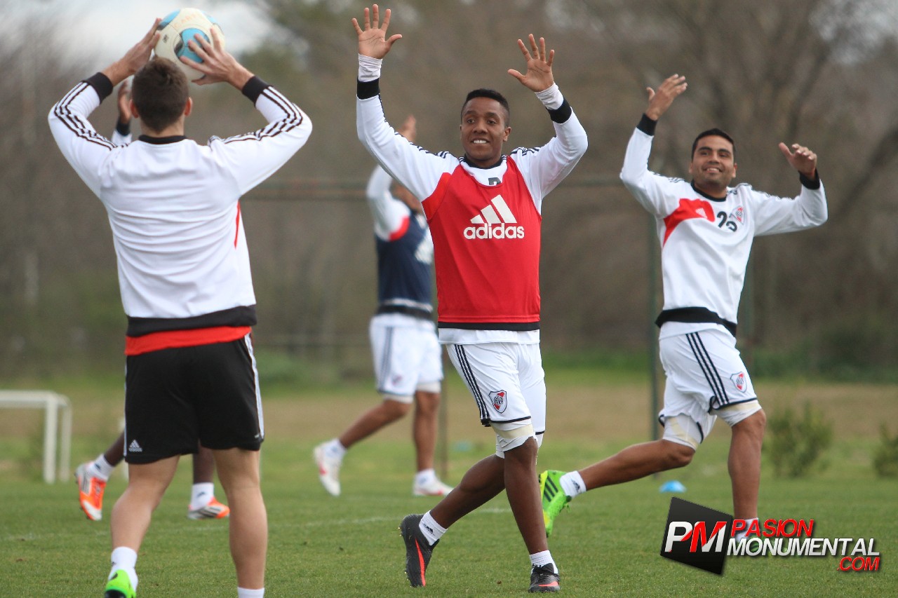 El entrenamiento de River en Ezeiza