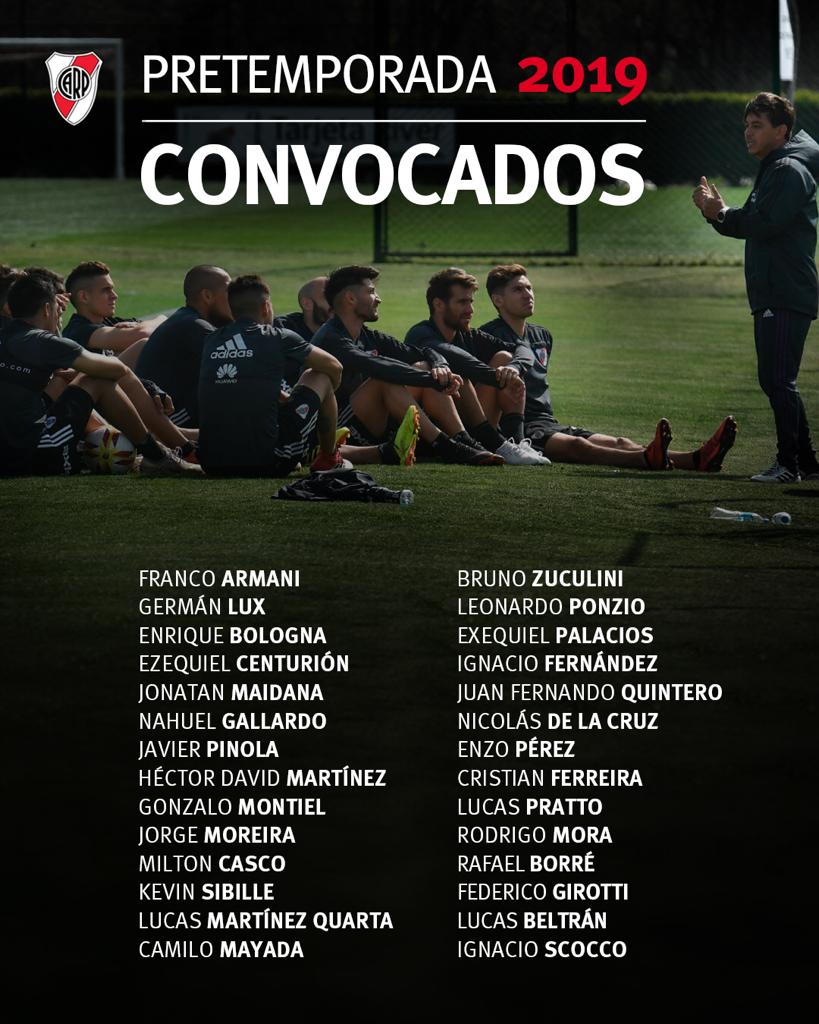 Convocados a la pretemporada