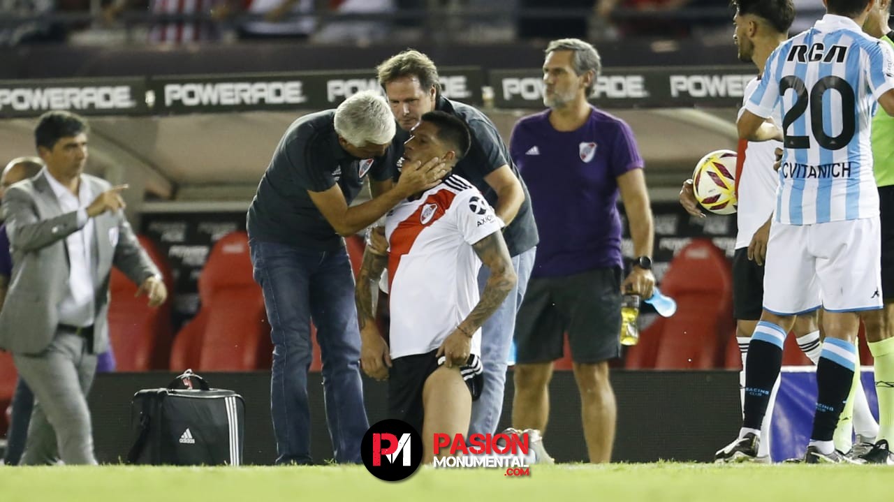 Enzo terminó tocado físicamente