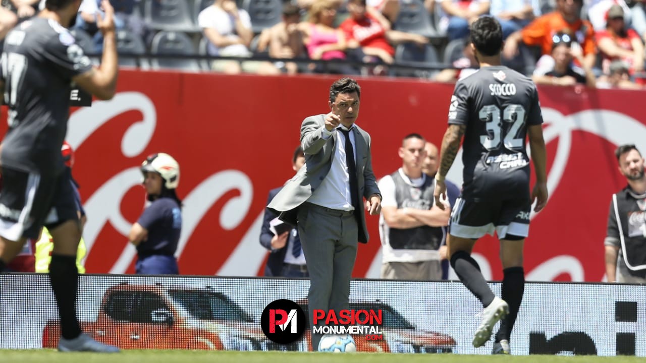 Gallardo probó un equipo para visitar a Godoy Cruz