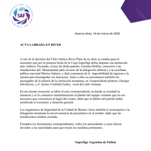 El comunicado de Superliga tras el informe de la escribana
