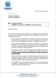 Copa Libertadores: no se reanudará hasta al menos el 5 de mayo