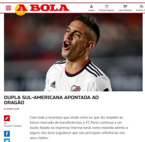 Borré, apuntado por el Porto
