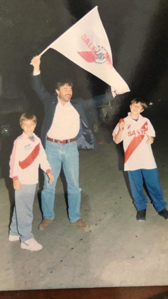La foto de Scocco que muestra su vínculo con River
