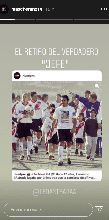 Mascherano le envió un mensaje de admiración a Astrada