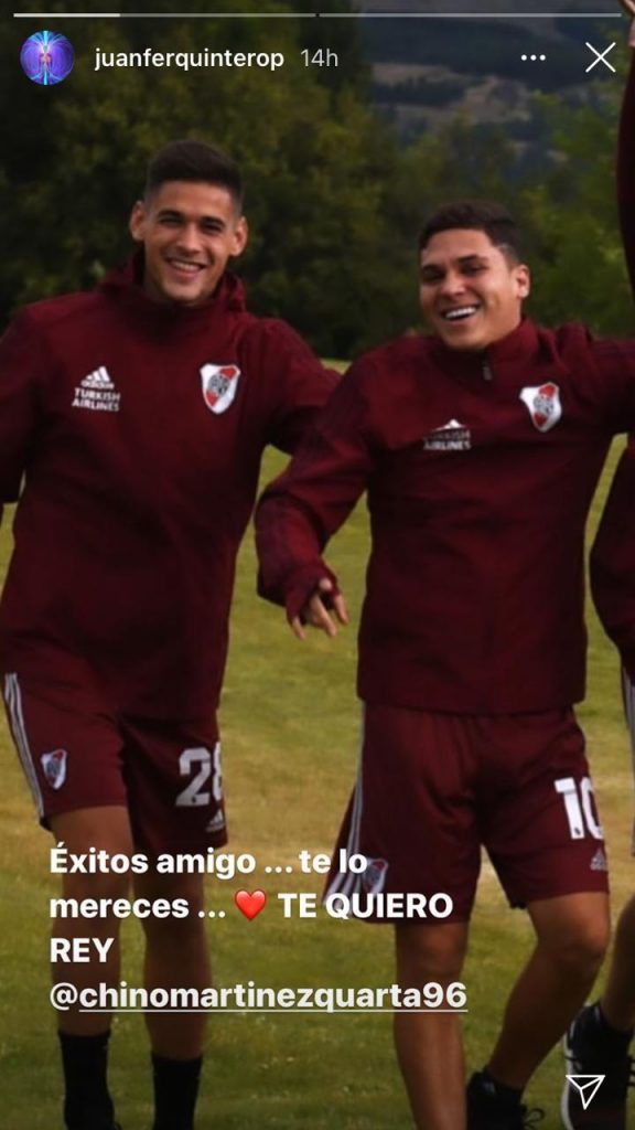 La despedida del plantel a Martínez Quarta