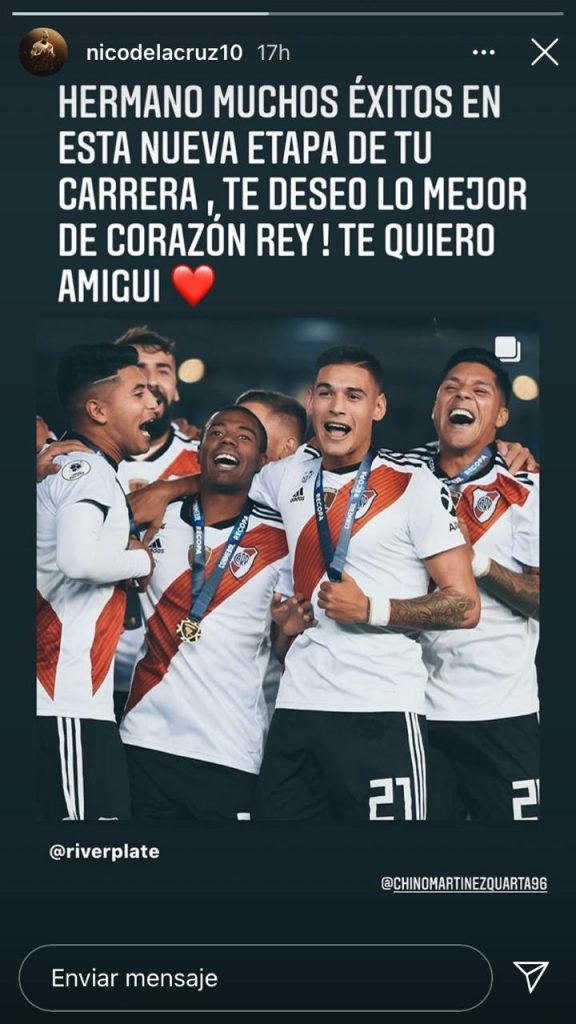 La despedida del plantel a Martínez Quarta