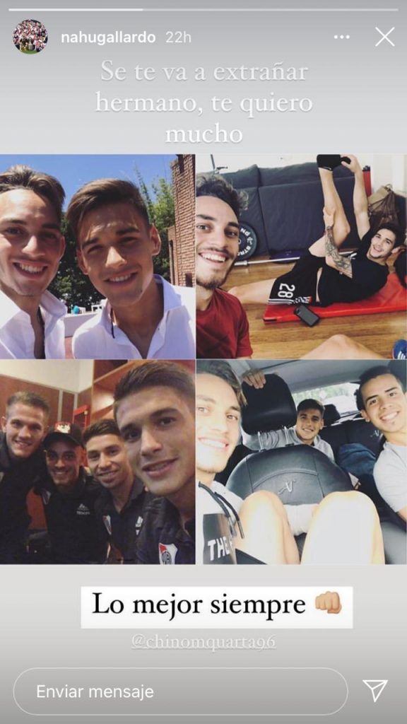 La despedida del plantel a Martínez Quarta