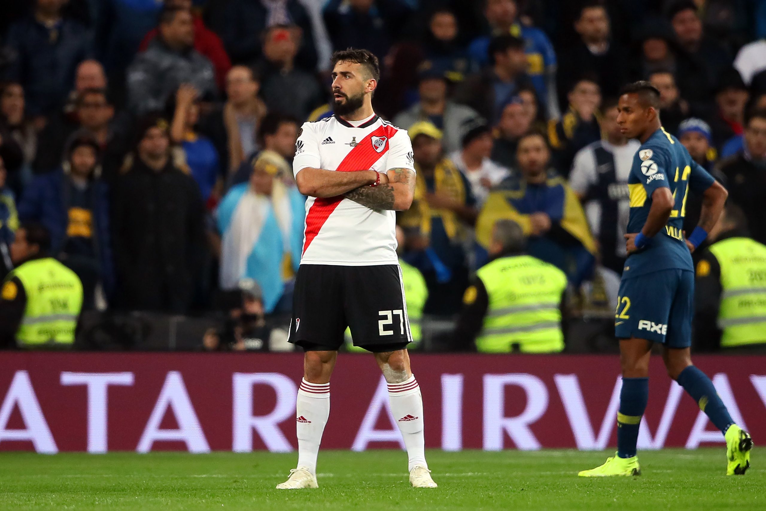El divertido mano a mano entre Álvarez y Pratto recordando la final contra Boca