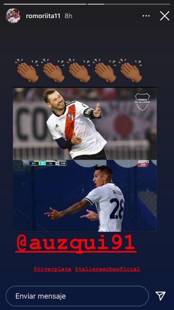 El ex jugador de River que homenajeó a Mora