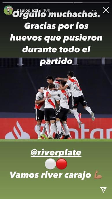 ¡Una familia! El orgullo de los jugadores ausentes por la victoria de River