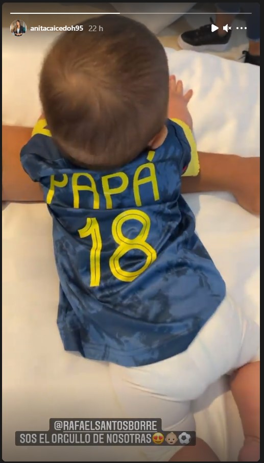 ¡Hinchada especial! La tierna imagen que compartió Borré en redes sociales