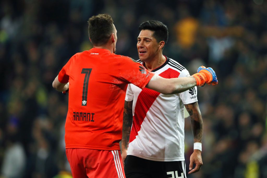 Franco Armani y Enzo Pérez cumplieron 150 partidos con la camiseta de River