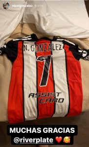 Nicolás González, su amor por River y el deseo de vestir la camiseta del Más Grande