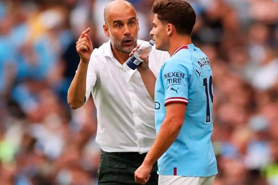 Pep Guardiola se rindió a los pies de Julián Álvarez, Marcelo Gallardo y el Mundo River