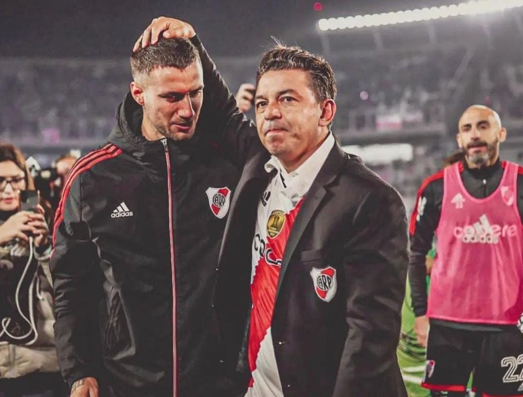 El conmovedor mensaje de Emanuel Mammana a Marcelo Gallardo en su despedida del Mâs Monumental