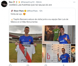 La reacción de los hinchas a ver a un ex River de visita en el Museo