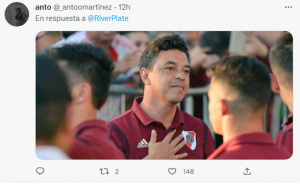 La reacción de los hinchas a ver a un ex River de visita en el Museo