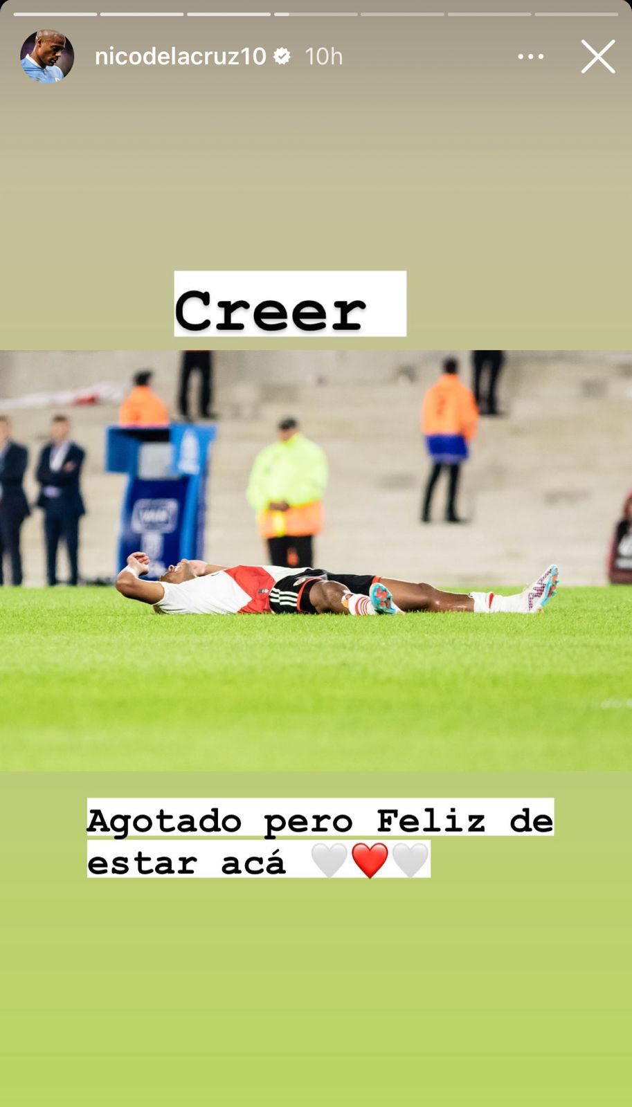 El mensaje "Gallardista" de Nico De la Cruz después del triunfo en el Superclásico