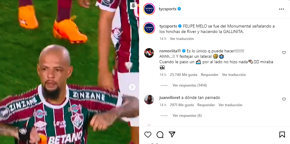 ¡Le dio con todo! La chicana de Rodrigo Mora a Felipe Melo