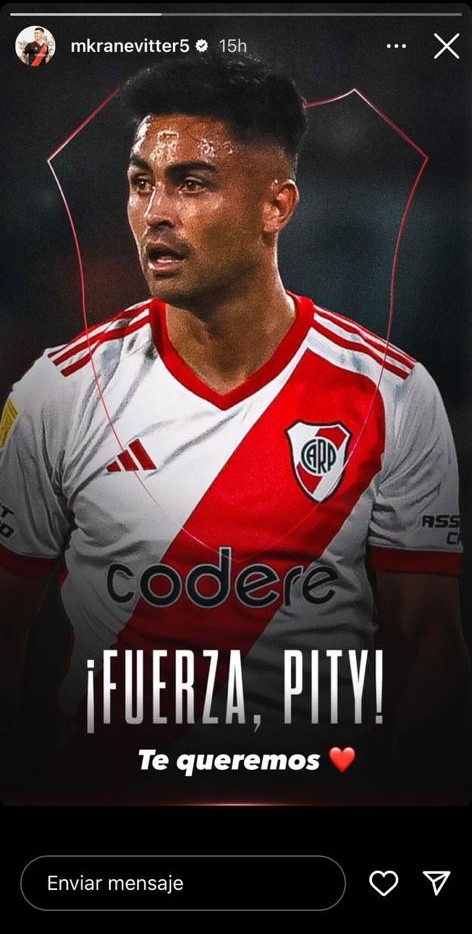 River es familia: Compañeros y ex jugadores del Más Grande le mandaron un mensaje al Pity Martínez