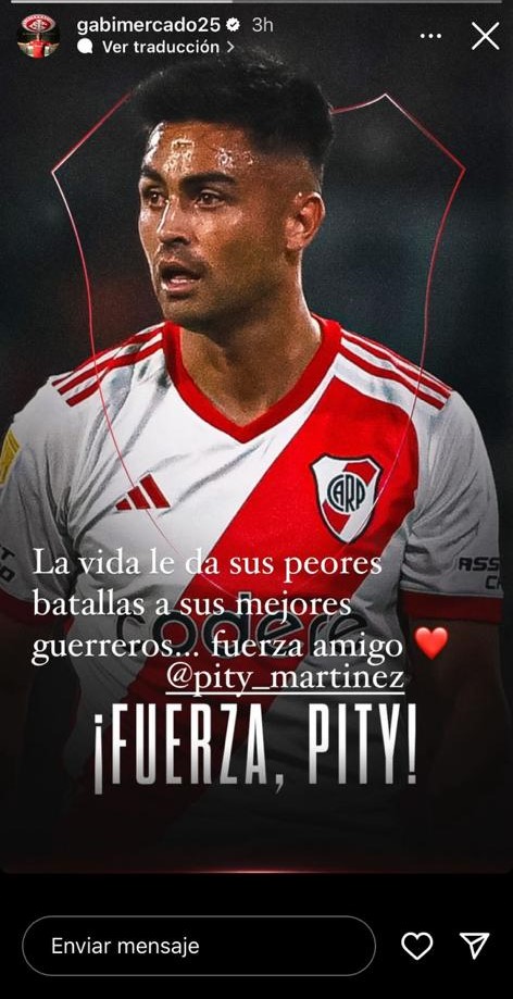River es familia: Compañeros y ex jugadores del Más Grande le mandaron un mensaje al Pity Martínez
