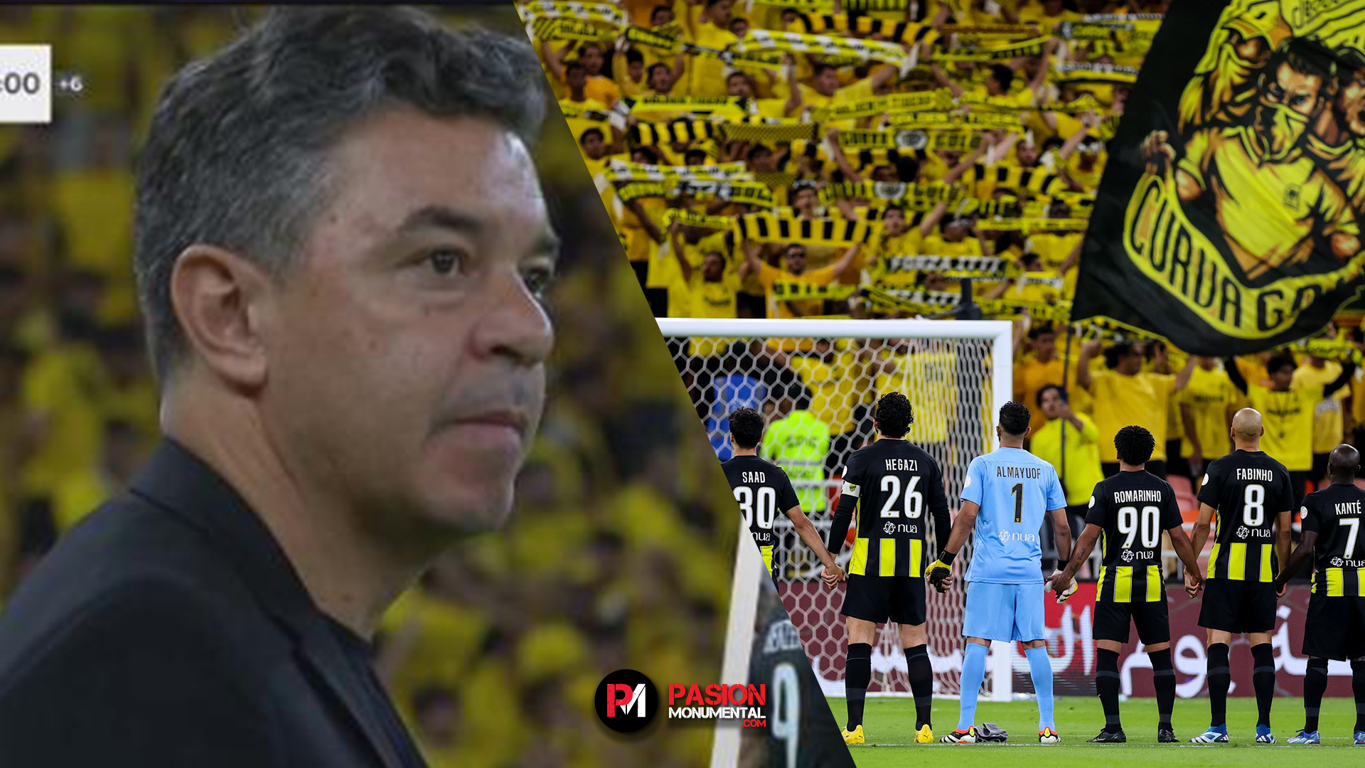El insólito momento que vivió Gallardo en un partido con el Al-Ittihad en Arabia Saudita