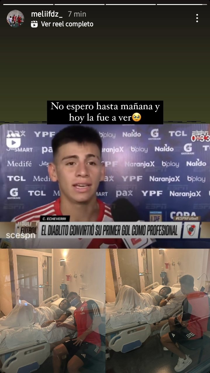 Claudio Echeverri reveló porqué se emocionó luego de su primer gol en River
