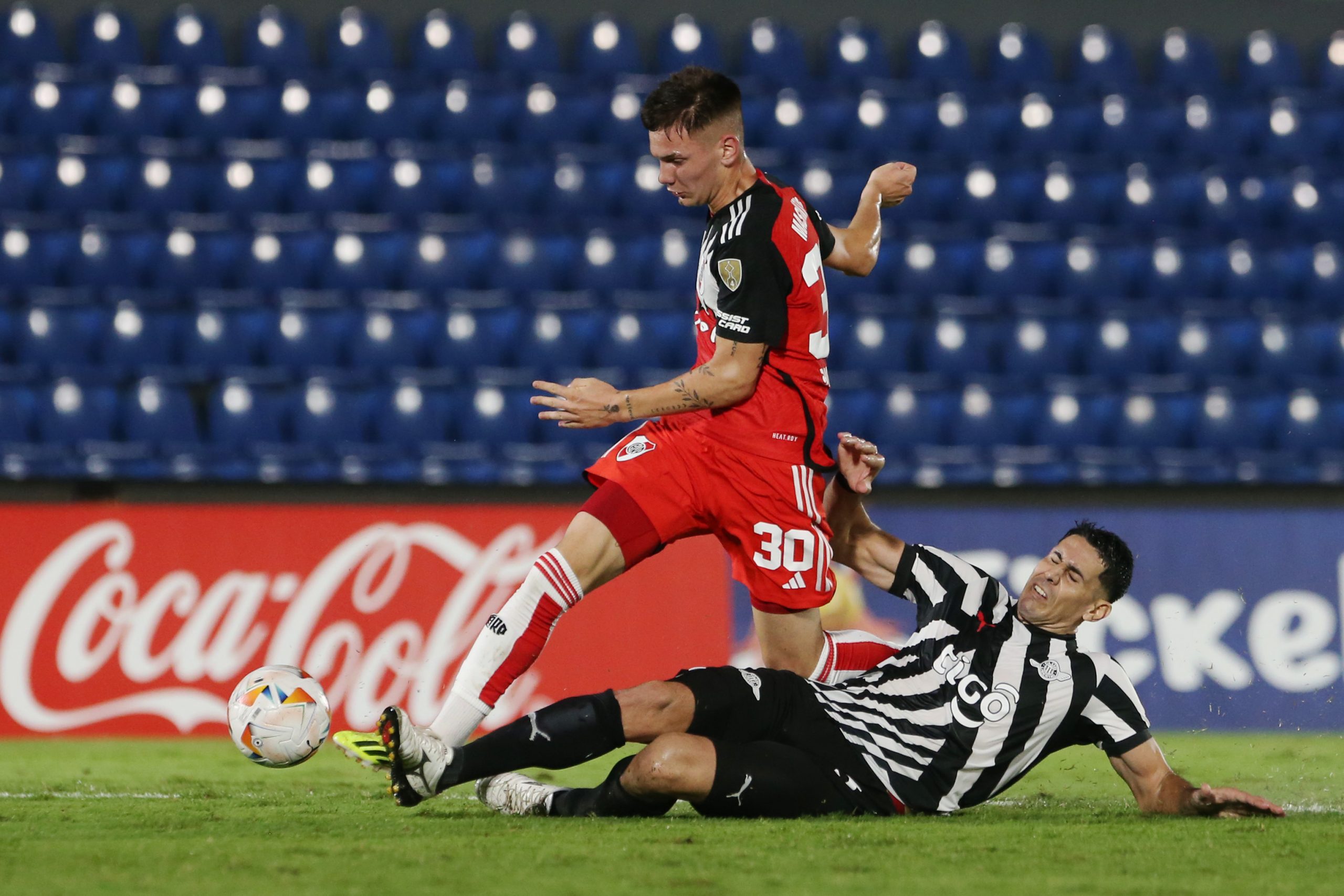 ASUNCION, PARAGUAY - APRIL 24: Franco Mastantuono of River Plate (Photo by Christian Alvarenga/Getty Images)